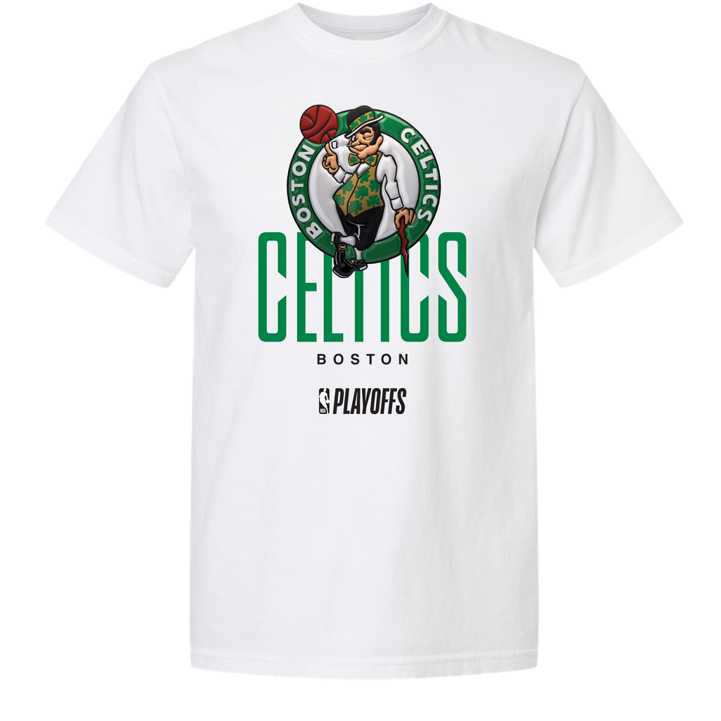 Boston Celtics Playoff White Tee by FISLL