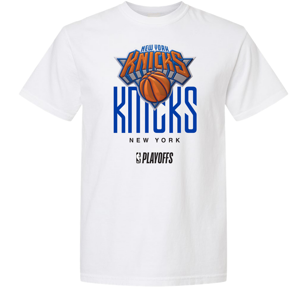 New York Knicks Playoff White Tee by FISLL