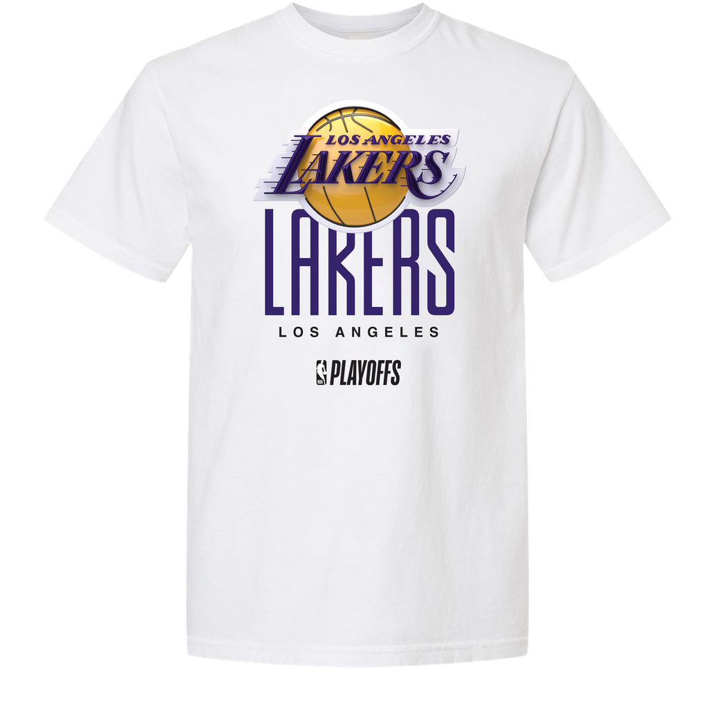 Los Angeles Lakers Playoff White Tee by FISLL