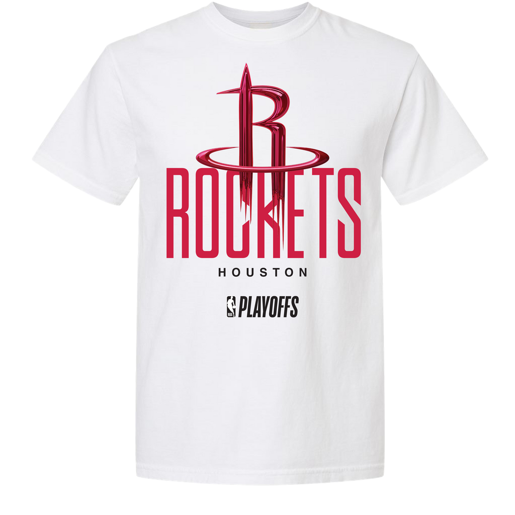 Houston Rockets Playoff White Tee by FISLL
