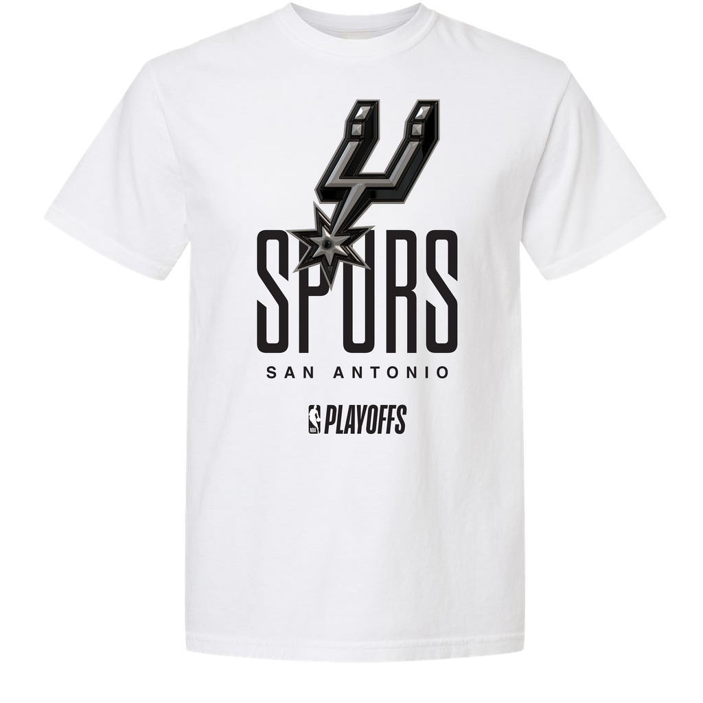 San Antonio Spurs Playoff White Tee by FISLL