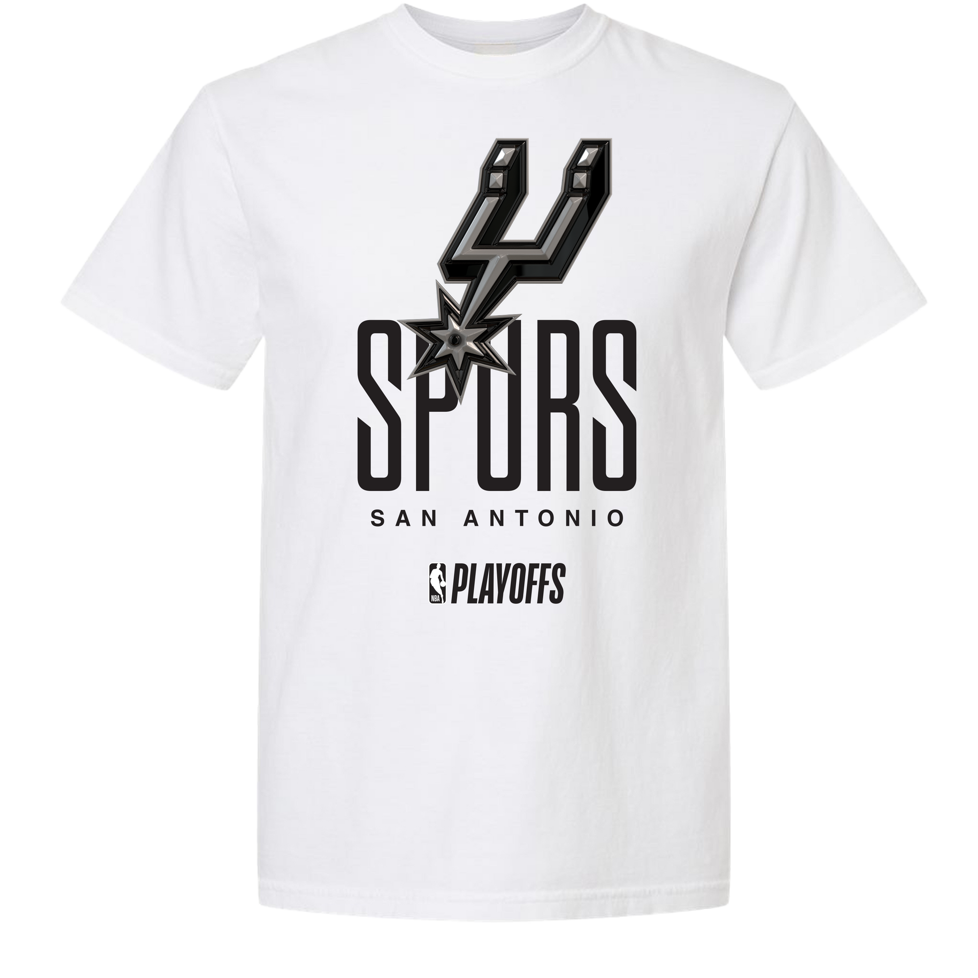 San Antonio Spurs Playoff White Tee by FISLL