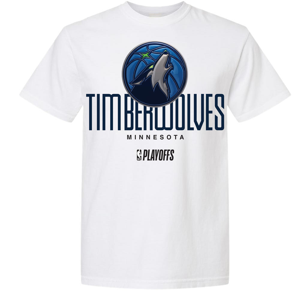 Minnesota Timberwolves Playoff White Tee by FISLL