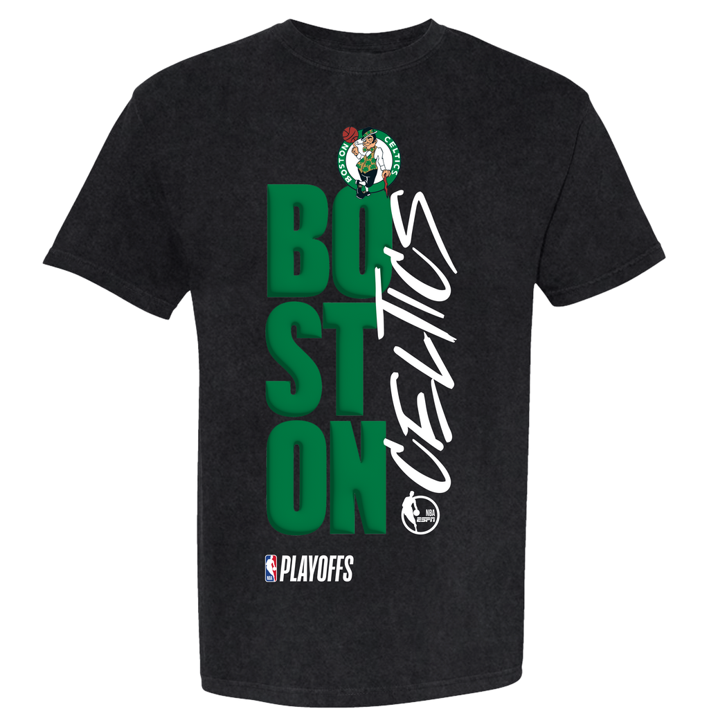 Boston Celtics Playoff Black Tee by FISLL
