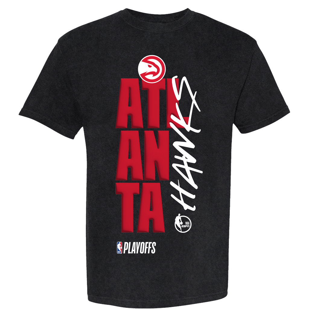Atlanta Hawks Playoff Black Tee by FISLL
