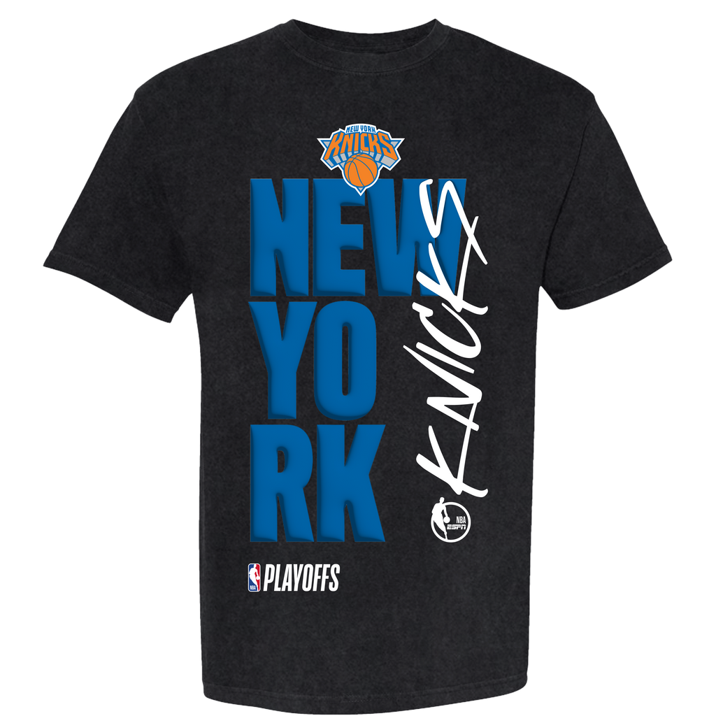 New York Knicks Playoff Tee Black Tee by FISLL