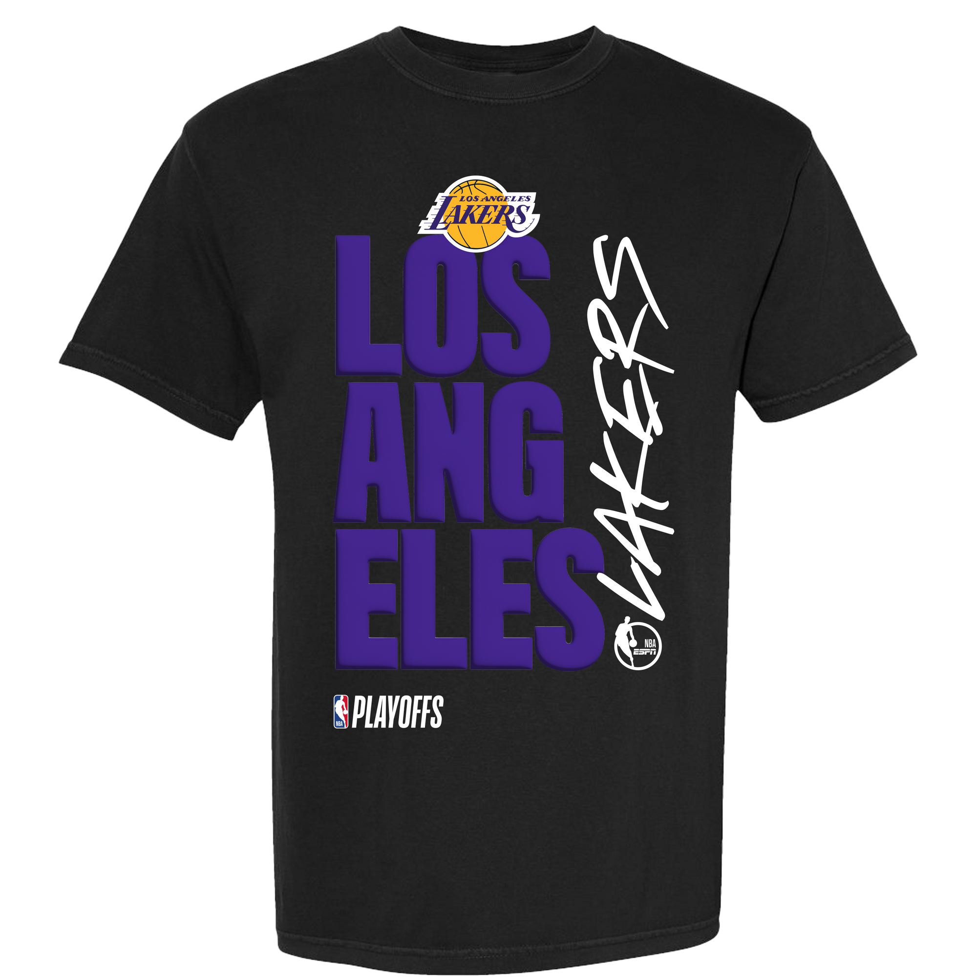 Los Angeles Lakers Playoff Black Tee by FISLL