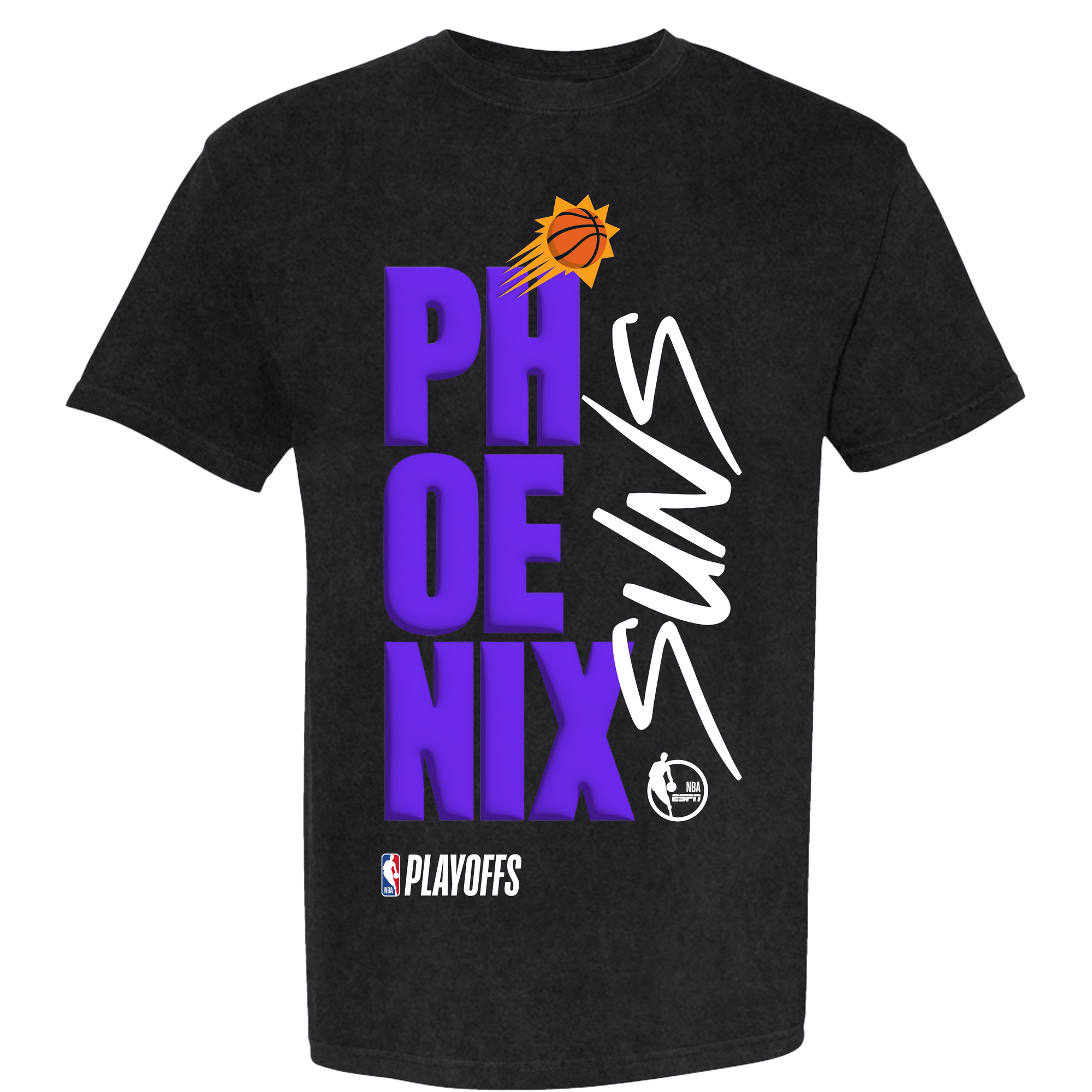 Phoenix Suns Playoff Black Tee by FISLL