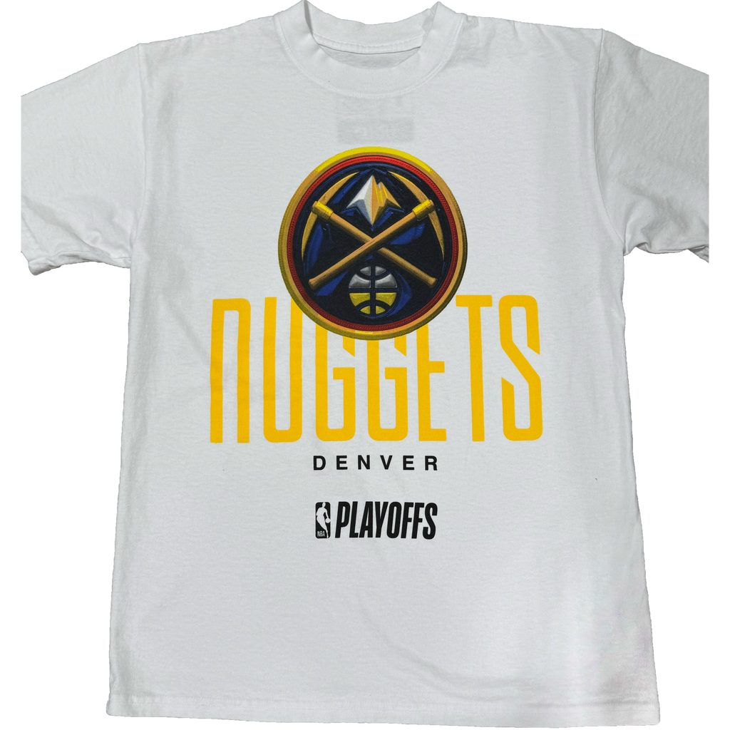 Denver Nuggets Playoff White Tee by FISLL