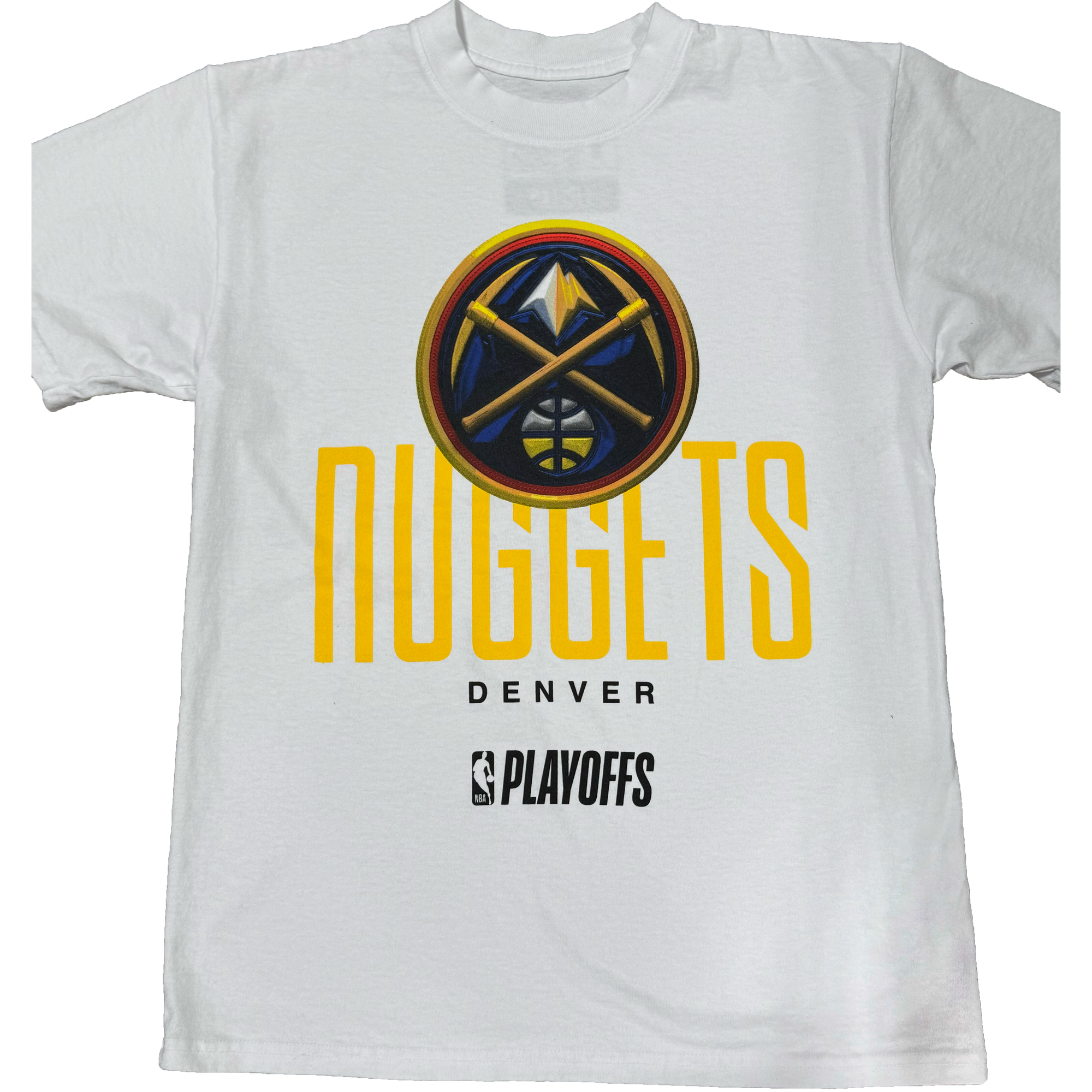 Denver Nuggets Playoff White Tee by FISLL