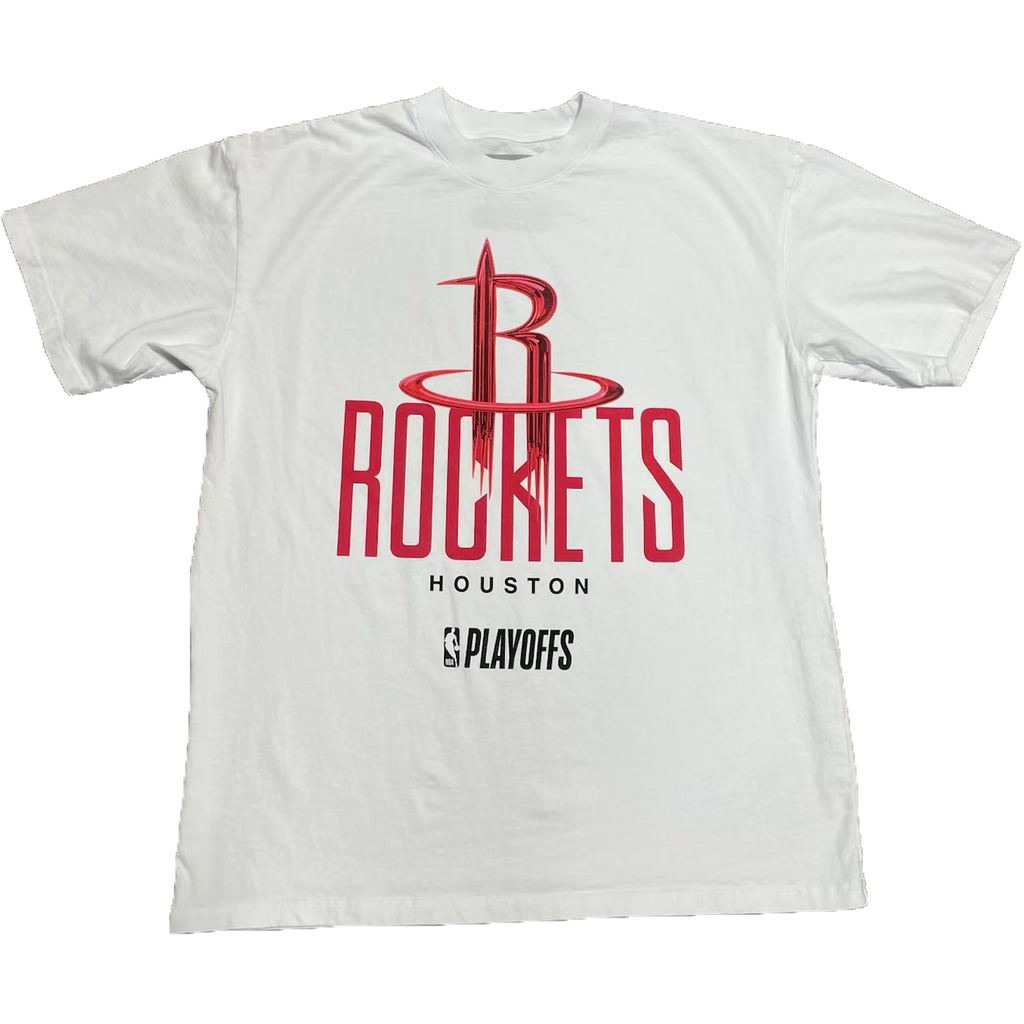 Houston Rockets Playoff White Tee by FISLL