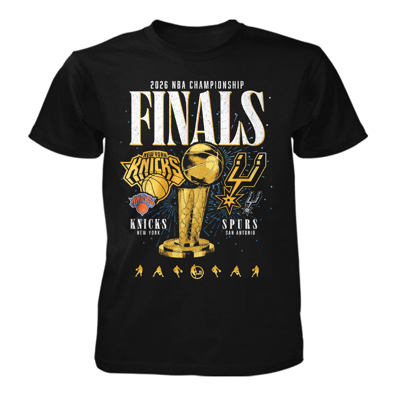 NBA Finals Knicks vs Spurs Trophy Tee