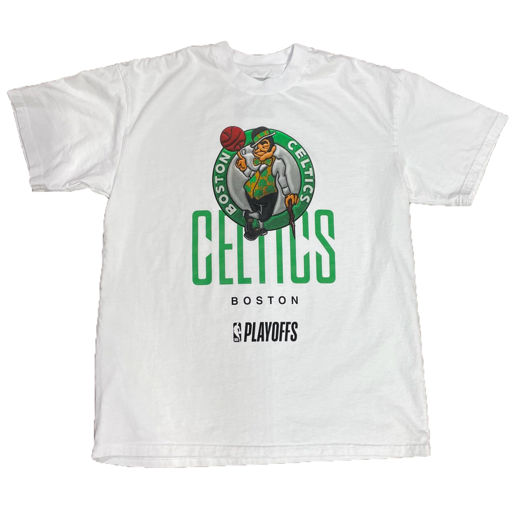 Boston Celtics Playoff White Tee by FISLL
