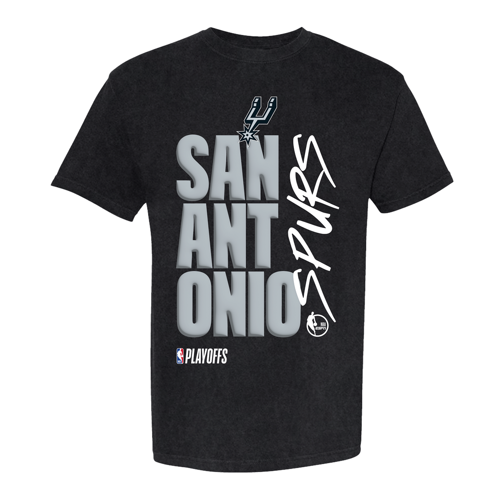 San Antonio Spurs Playoff Black Tee by FISLL